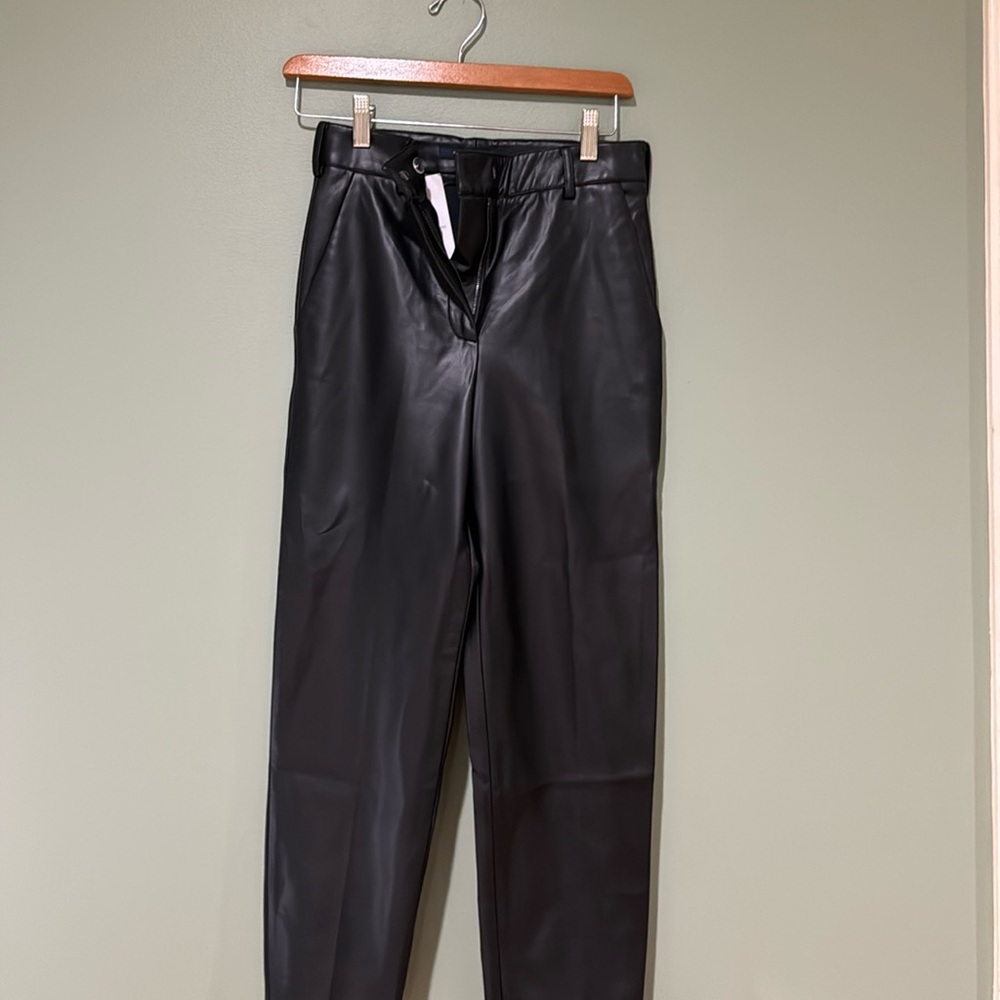 French connection, leather pants